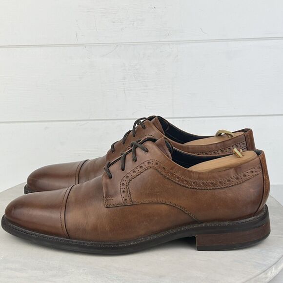 Cole Haan Buckland Oxford Brown Cap Toe Dress Shoes C28882 Men\'s Size 9 M main image 14